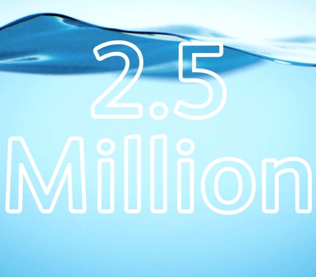 2.5 million meter milestone